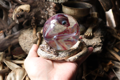 Diaphonized Sugar Glider Crystal Ball with Serpent Throne