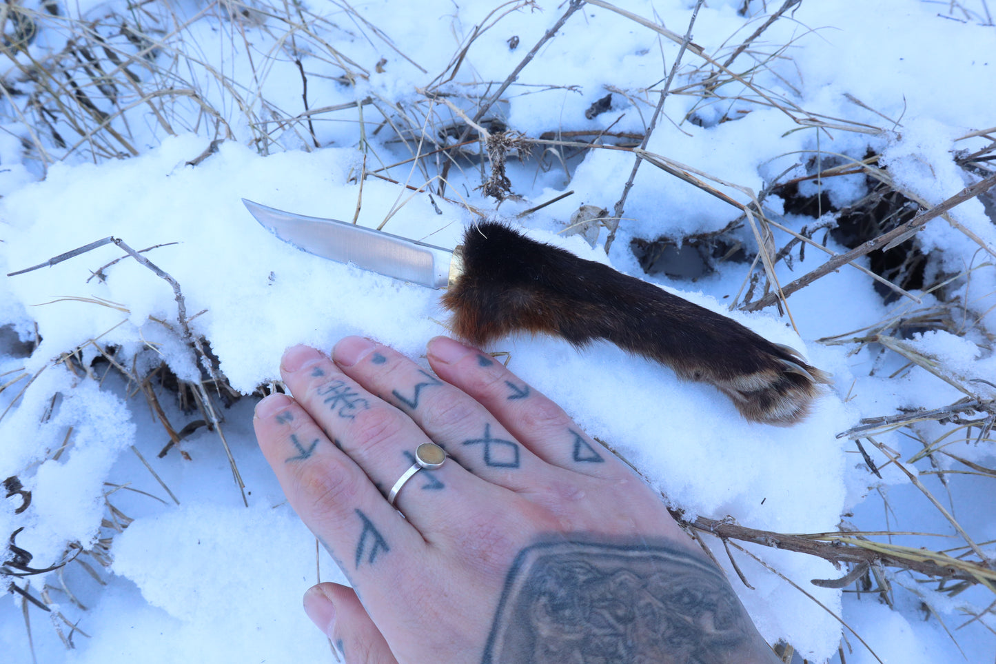 Red Fox Paw Knife