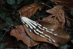 Fluid Bobcat Paw Articulation with Dendritic Opal “Claws”