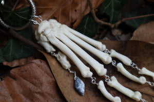 Fluid Bobcat Paw Articulation with Dendritic Opal “Claws”
