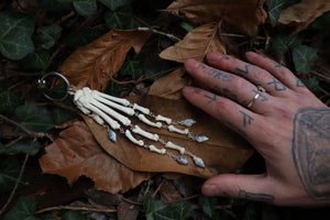 Fluid Bobcat Paw Articulation with Dendritic Opal “Claws”