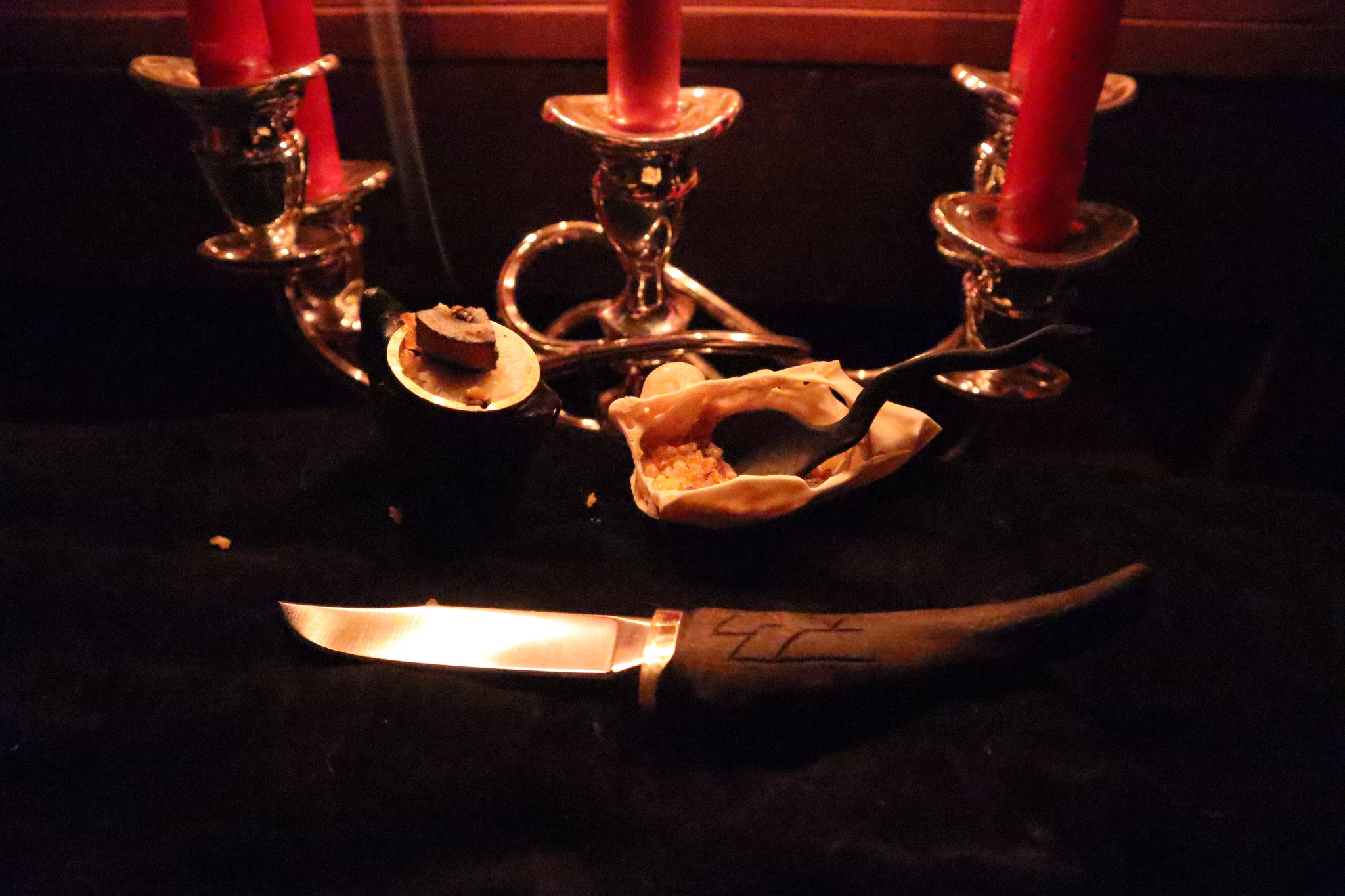 Goat Horn Ritual Set