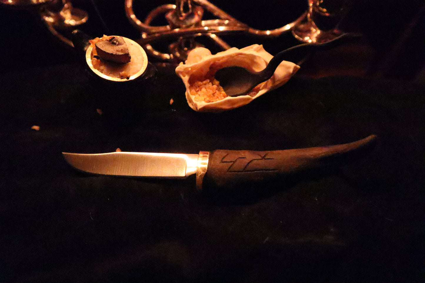 Goat Horn Ritual Set