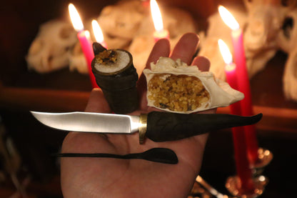 Goat Horn Ritual Set