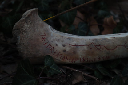 Elk Bone Incense Burner and Candle Holder