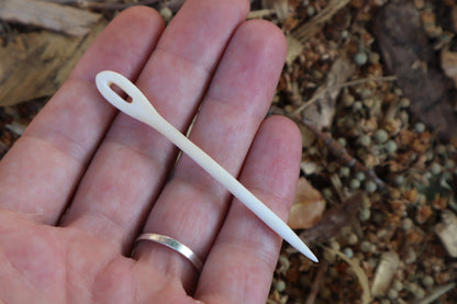 Reserved for Karen- Wolf Bone Sewing Needle