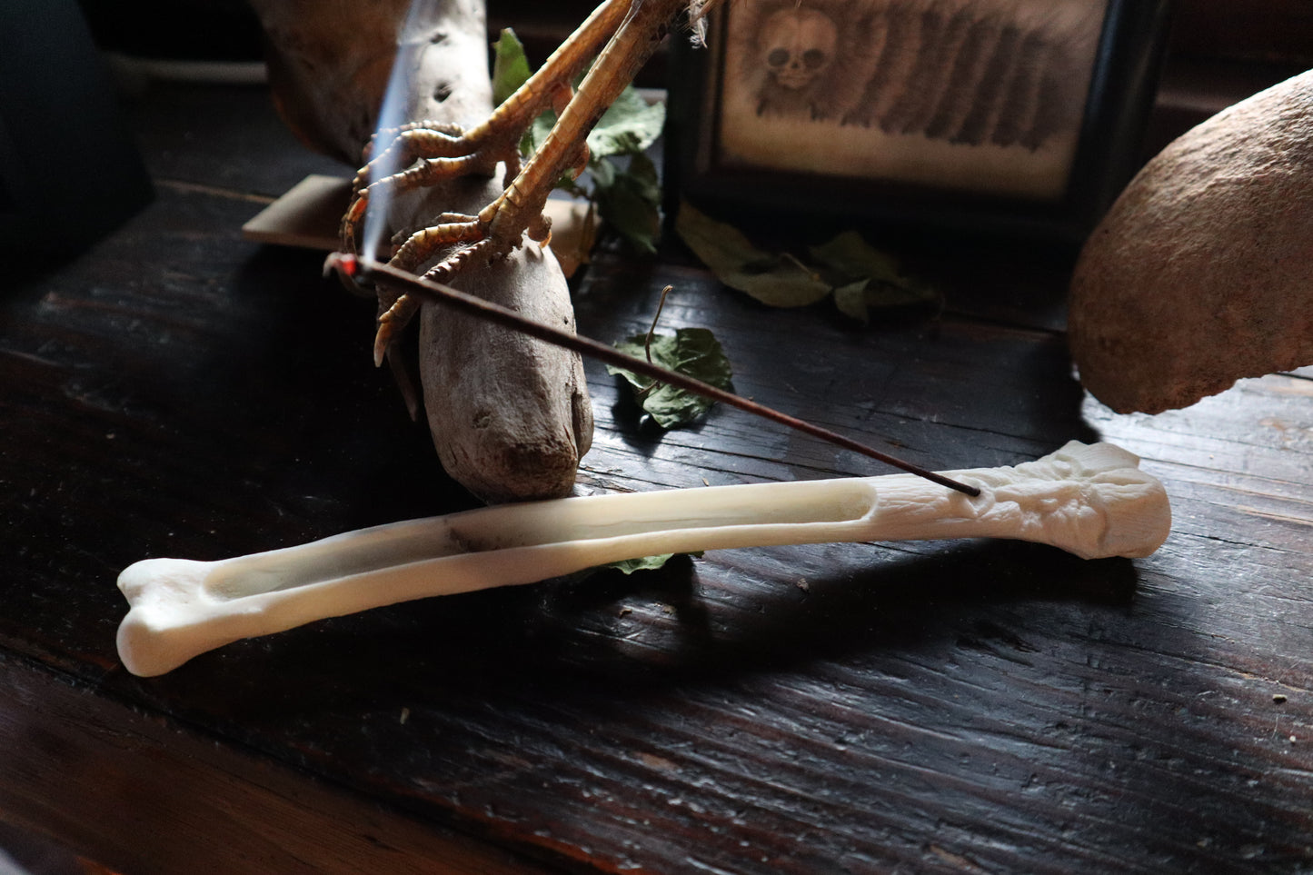 Wolf Bone Forest Spirit Incense Burner