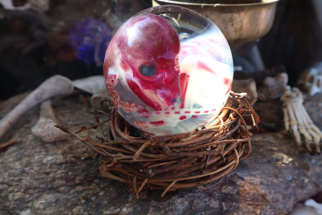 Diaphonized Red Fox Crystal Ball