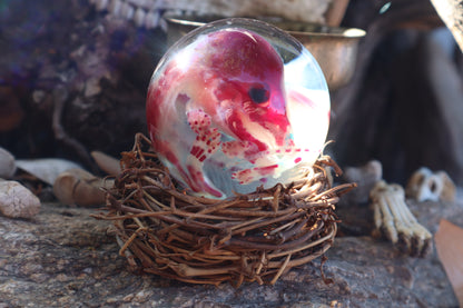 Diaphonized Red Fox Crystal Ball