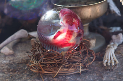 Diaphonized Red Fox Crystal Ball