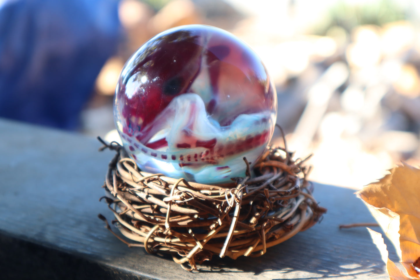Diaphonized Red Fox Crystal Ball