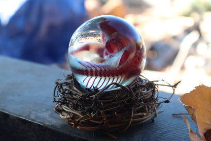 Diaphonized Red Fox Crystal Ball