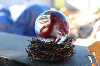 Diaphonized Red Fox Crystal Ball