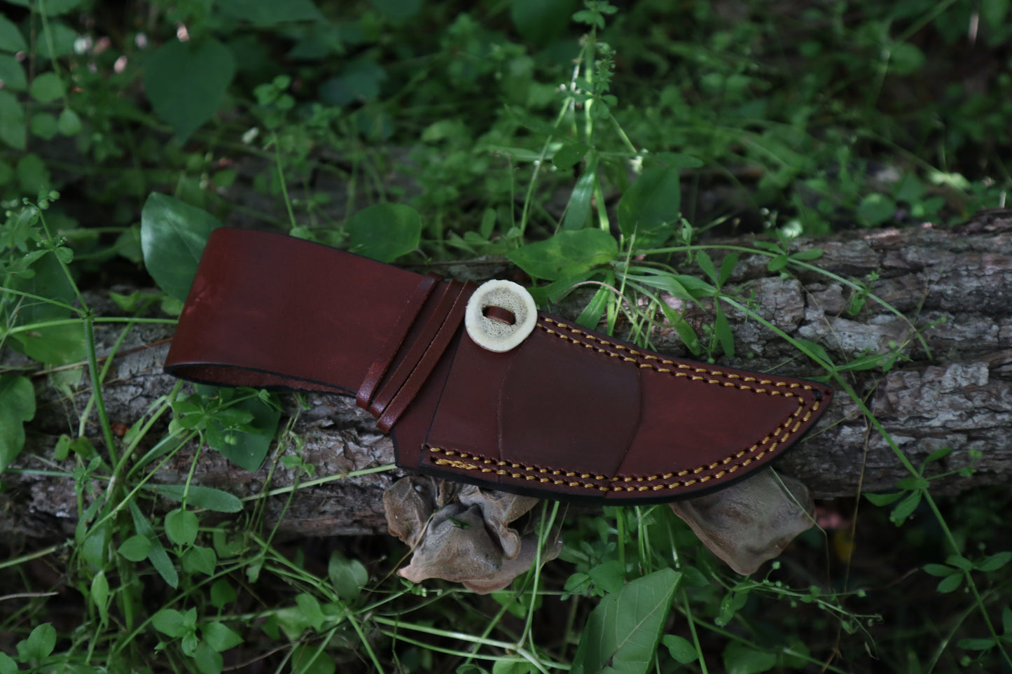 Bobcat Paw Knife with Leather Sheath