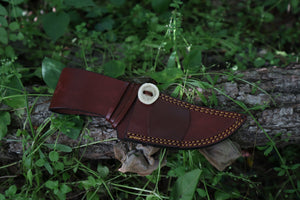 Bobcat Paw Knife with Leather Sheath