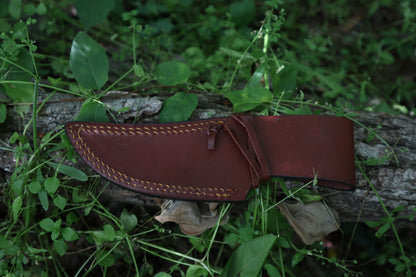 Bobcat Paw Knife with Leather Sheath