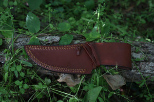 Bobcat Paw Knife with Leather Sheath