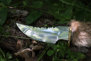Bobcat Paw Knife with Leather Sheath