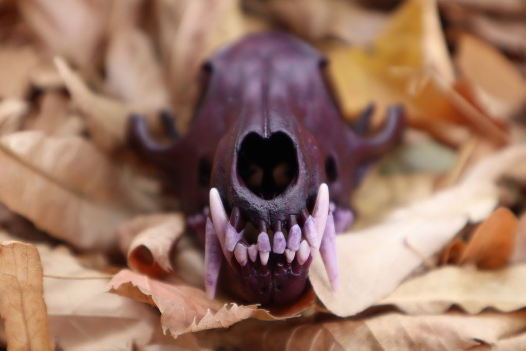 Etheric Violet Red Fox Skull