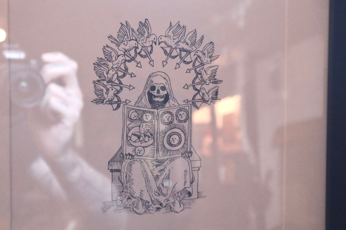 Reserved for Leah - Magni Mortis, The Silvery Water, The Starry Earth- Framed Original Drawing