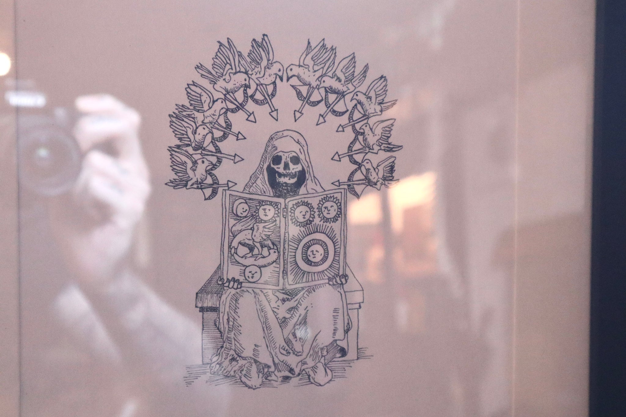 Reserved for Leah - Magni Mortis, The Silvery Water, The Starry Earth- Framed Original Drawing
