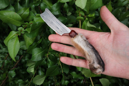 Reserved for D.C. - Damascus Red Fox Paw Cleaver