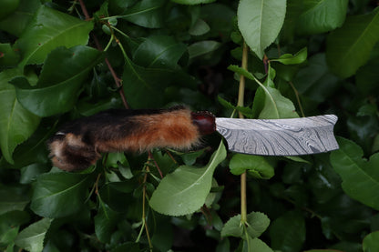 Reserved for D.C. - Damascus Red Fox Paw Cleaver