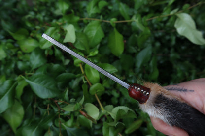 Reserved for D.C. - Damascus Red Fox Paw Cleaver