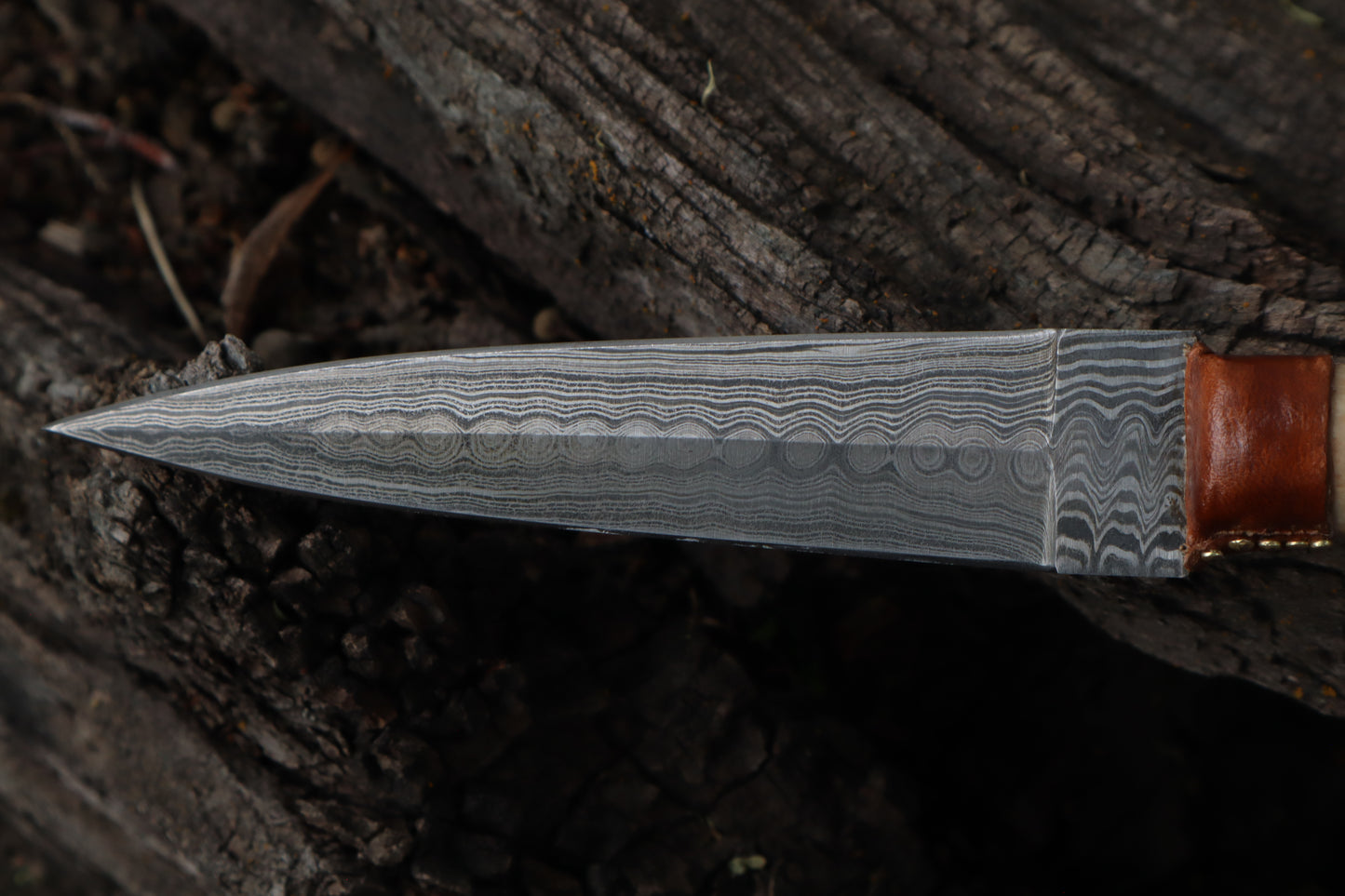 Reserved for Brandon - German Shepherd Bone Skull Knife