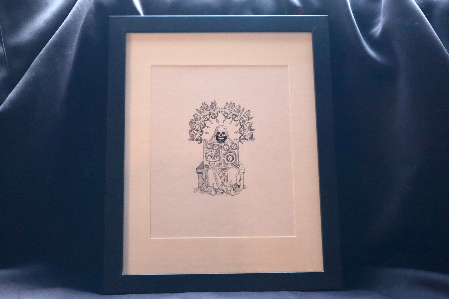 Reserved for Leah - Magni Mortis, The Silvery Water, The Starry Earth- Framed Original Drawing