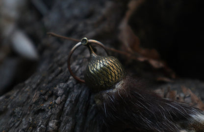 Opossum Paw Acorn Keychain