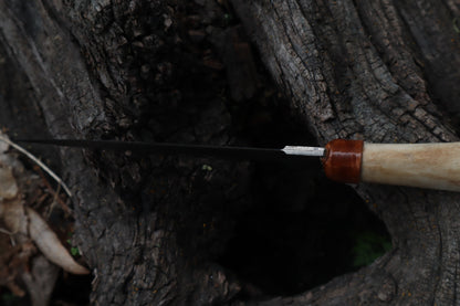 Reserved for Brandon - German Shepherd Bone Skull Knife