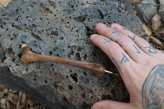 Reserved for Kelsey - Red Fox Bone Calligraphy Pen