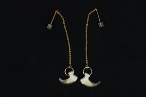 Cat Claw Earrings - 14k Yellow Gold