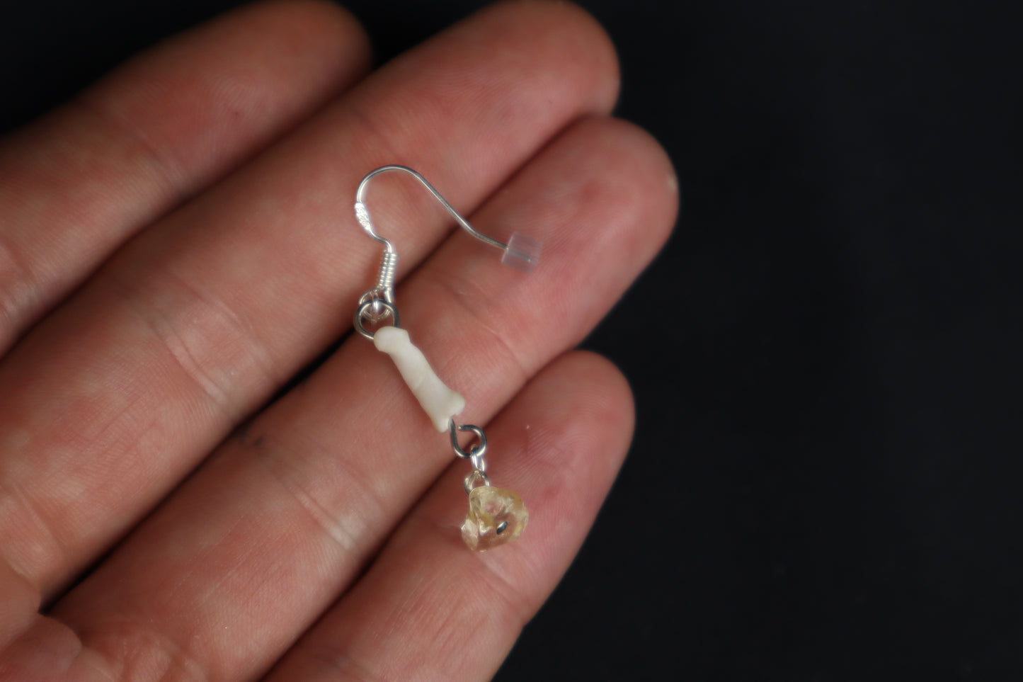 Cat Phalange and Citrine Earring - Single