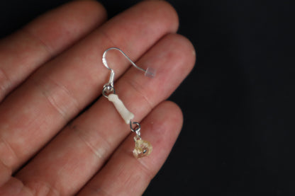 Cat Phalange and Citrine Earring - Single