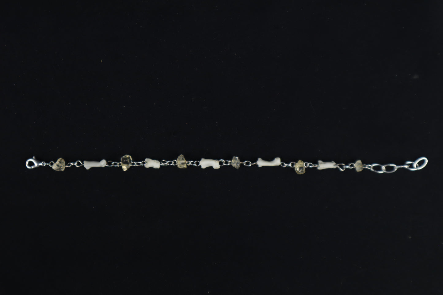 Cat Phalange and Citrine Bracelet