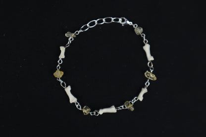 Cat Phalange and Citrine Bracelet