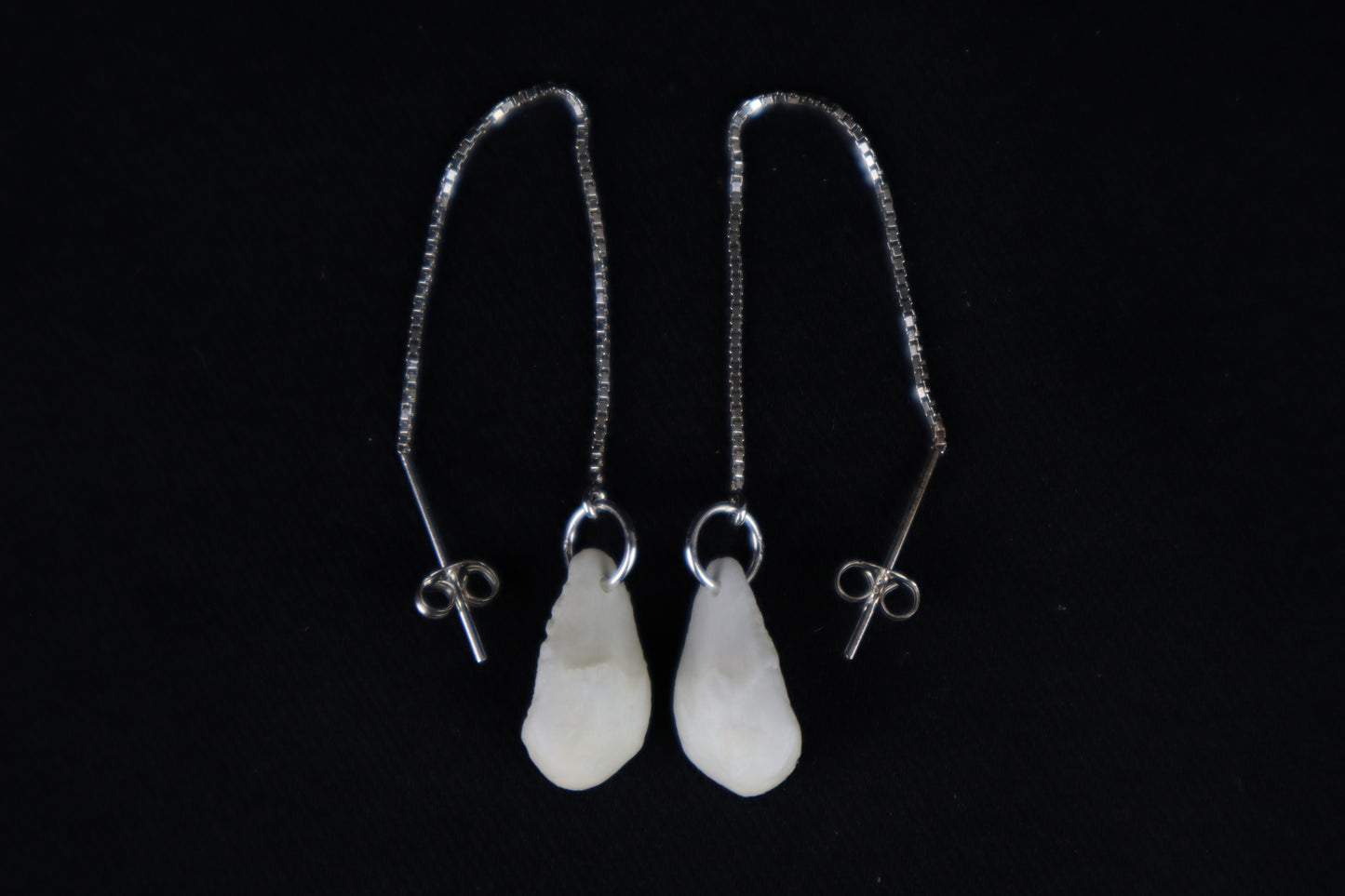 Red Fox Patella Earrings - .925 Silver