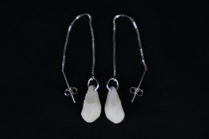 Red Fox Patella Earrings - .925 Silver