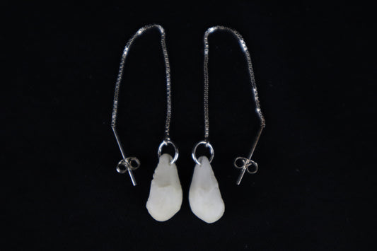 Red Fox Patella Earrings - .925 Silver