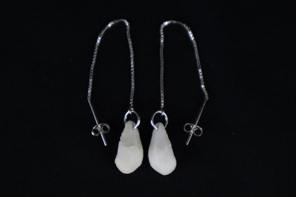 Red Fox Patella Earrings - .925 Silver