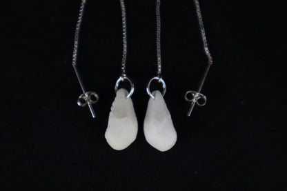 Red Fox Patella Earrings - .925 Silver