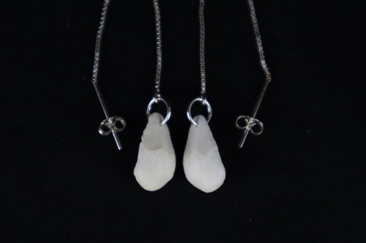 Red Fox Patella Earrings - .925 Silver
