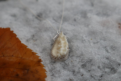Raccoon Skull Fragment Necklace - .925 Sterling Silver