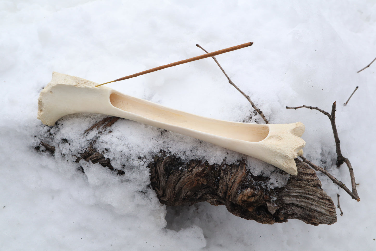 Elk Bone Incense Burner
