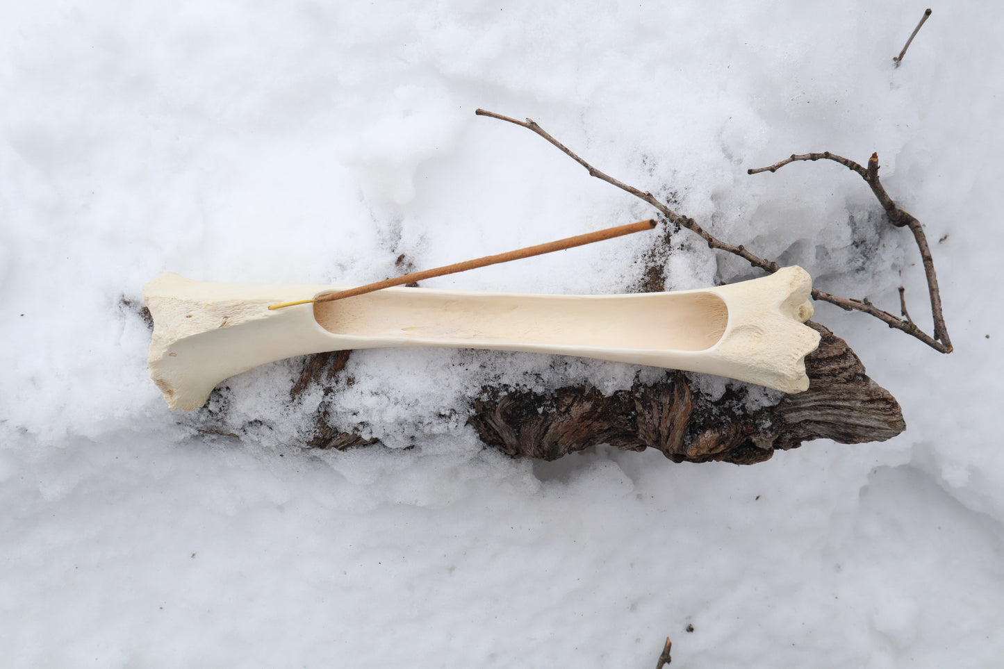Elk Bone Incense Burner