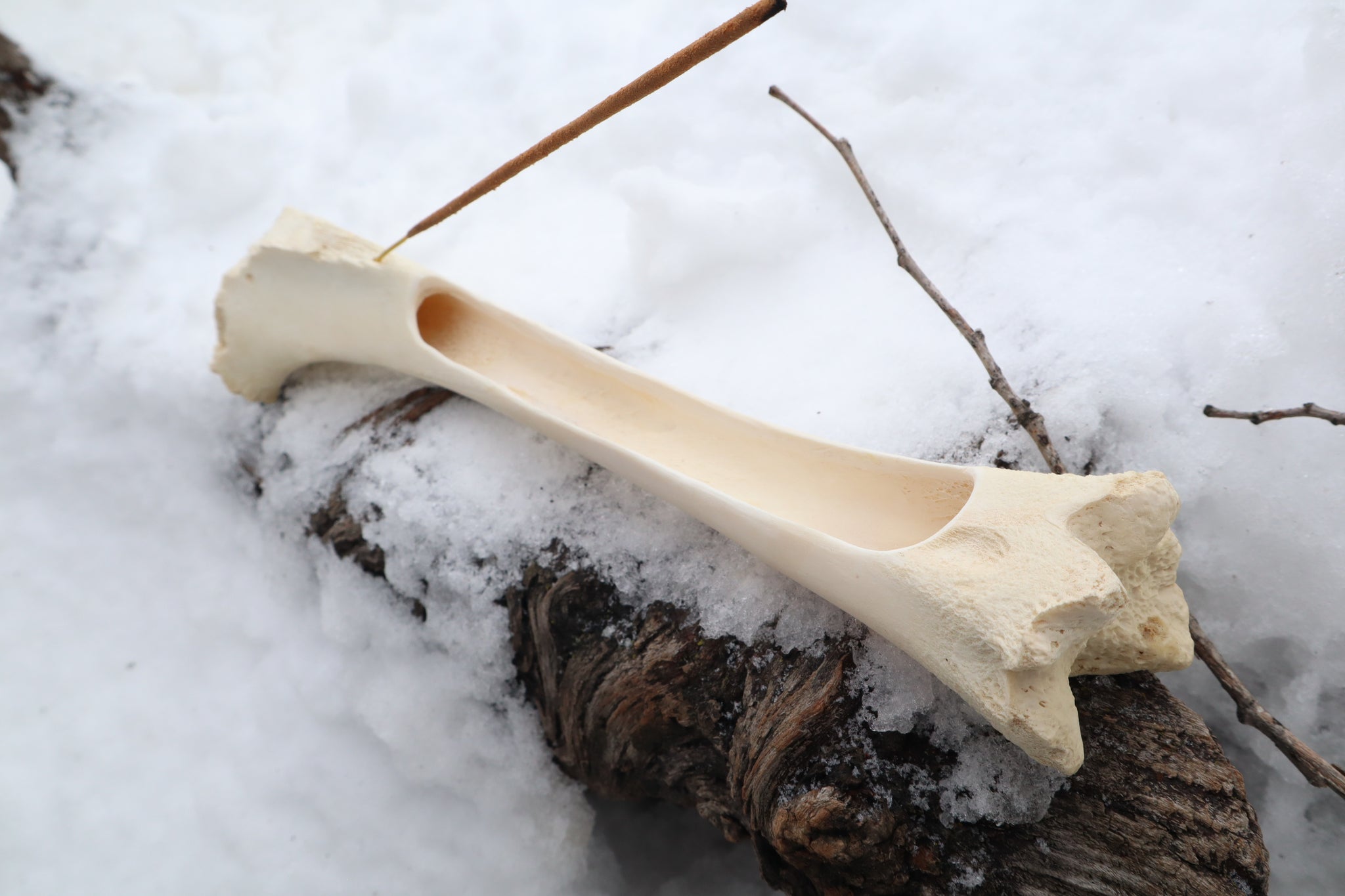 Elk Bone Incense Burner