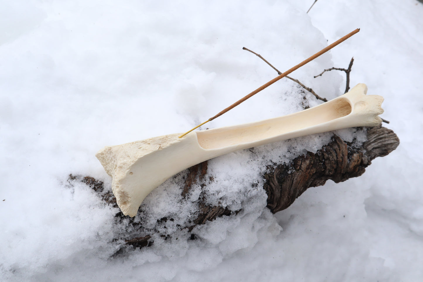 Elk Bone Incense Burner