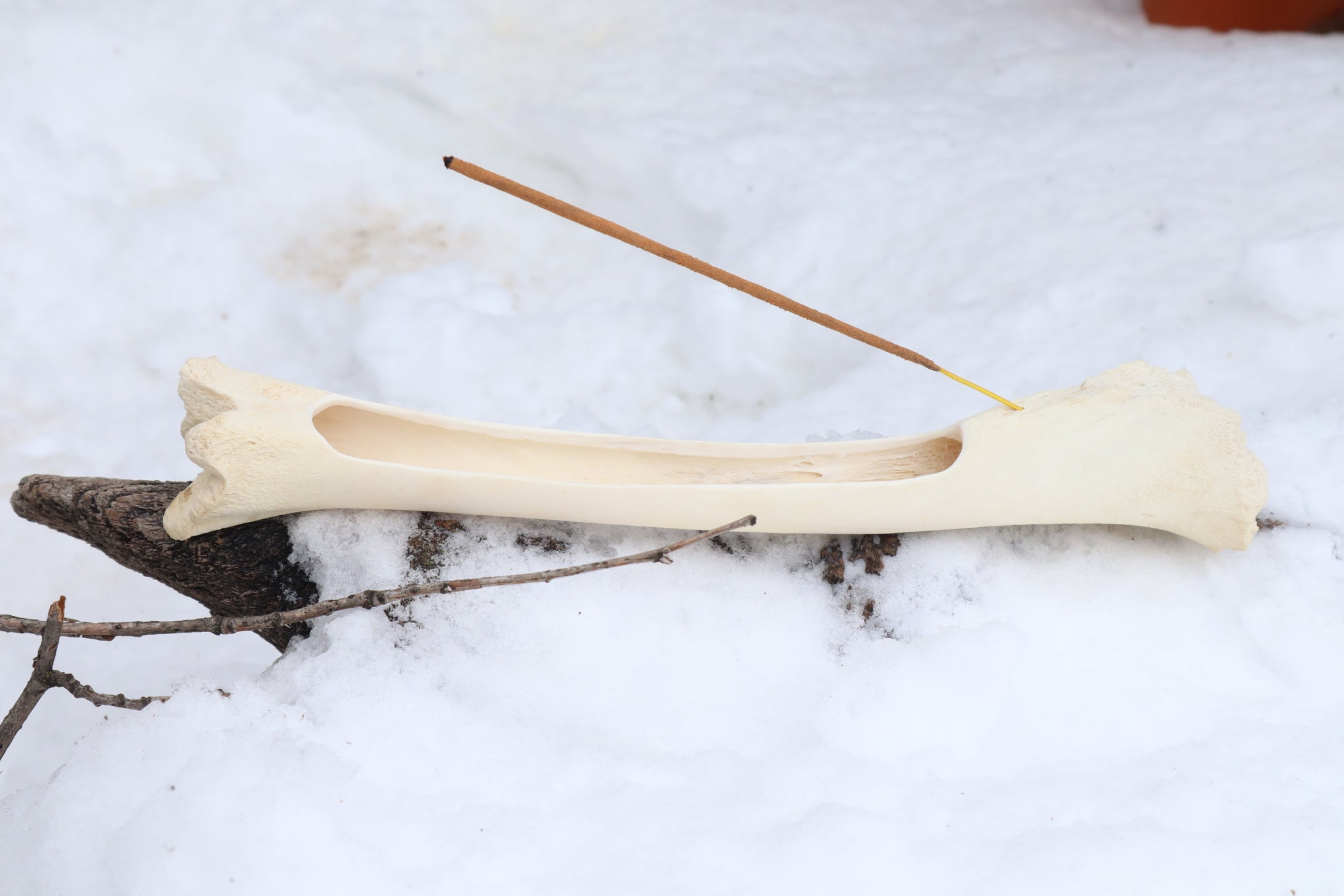 Elk Bone Incense Burner